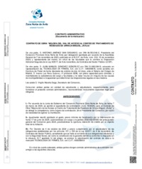 Contrato de obra “Mejora del vial de Acceso al Centro de Tratamiento de Residuos de Urraca-Miguel, (ávila)”