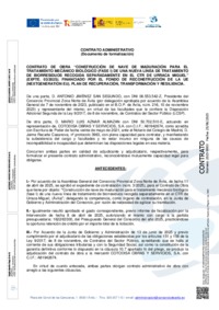 Contrato de Obra (COTODISA Obras y Servicios, S.A)